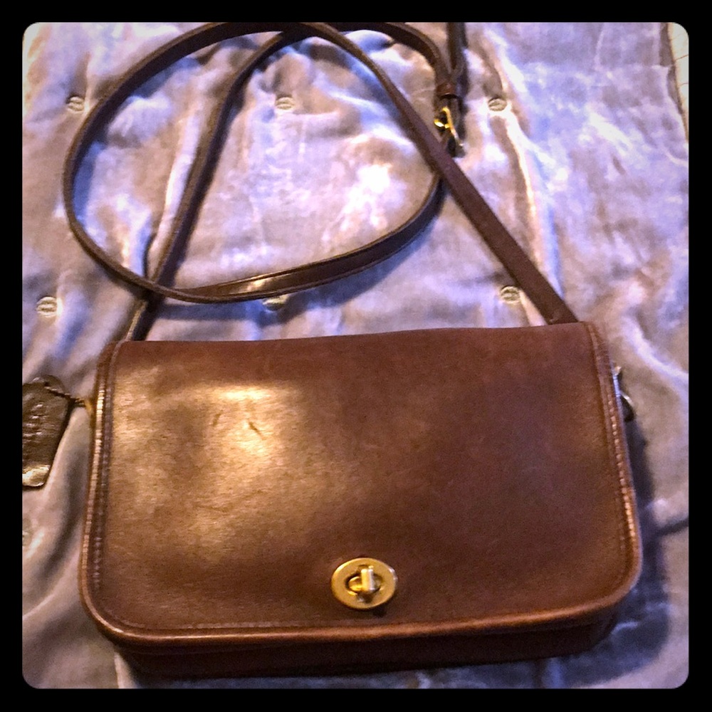 Small Vintage Leather Coach Purse